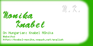 monika knabel business card